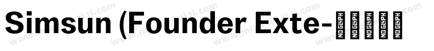 Simsun (Founder Exte字体转换